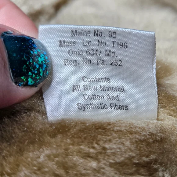 Hallmark Vintage 1982 Baby's First Christmas Bear Stocking Stuffables - Picture 9 of 10